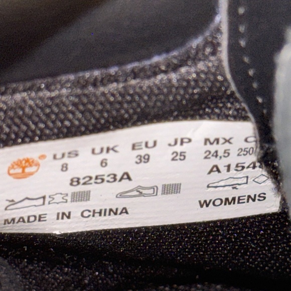 Timberland Women's Amston Boots 8253A Black Wedge Heels Ankle Booties Size 8 - Picture 12 of 13